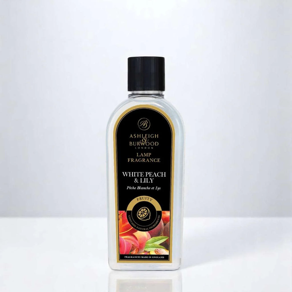 lily white peach Ashleigh & Burwood White Peach & Lily Lamp Fragrance 500ml – CandleWarehouse.ie
