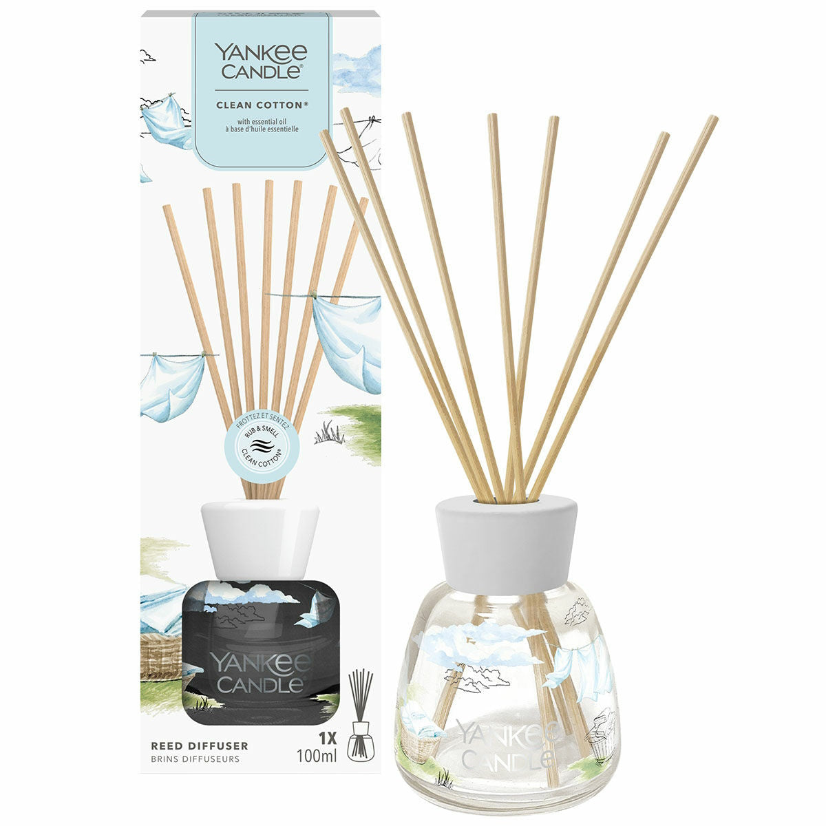 Yankee candle clean 2025 cotton reed diffuser