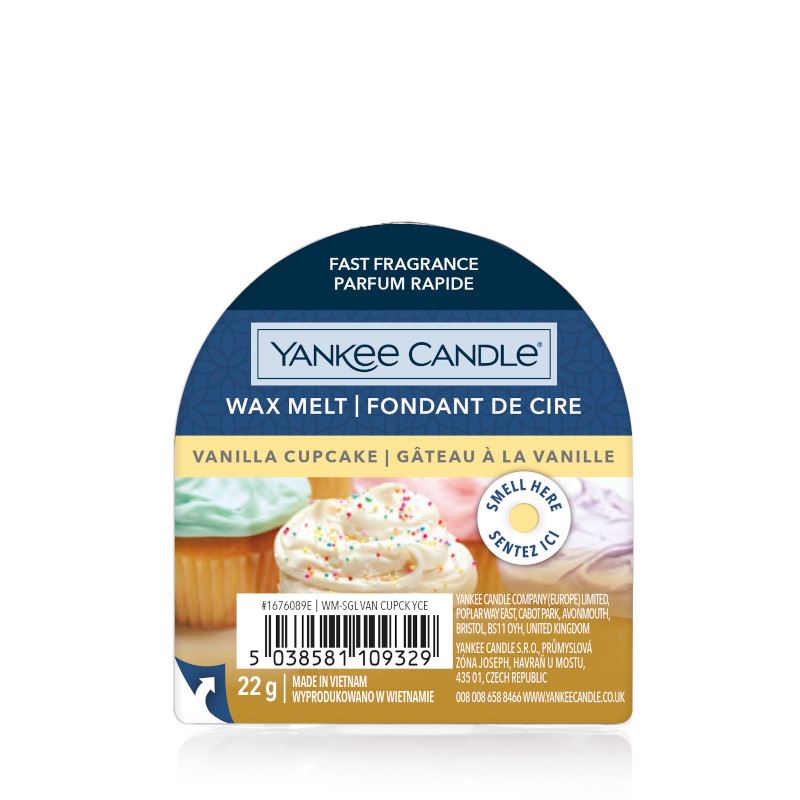 Yankee Candle Vanilla Cupcake Wax Melt   –