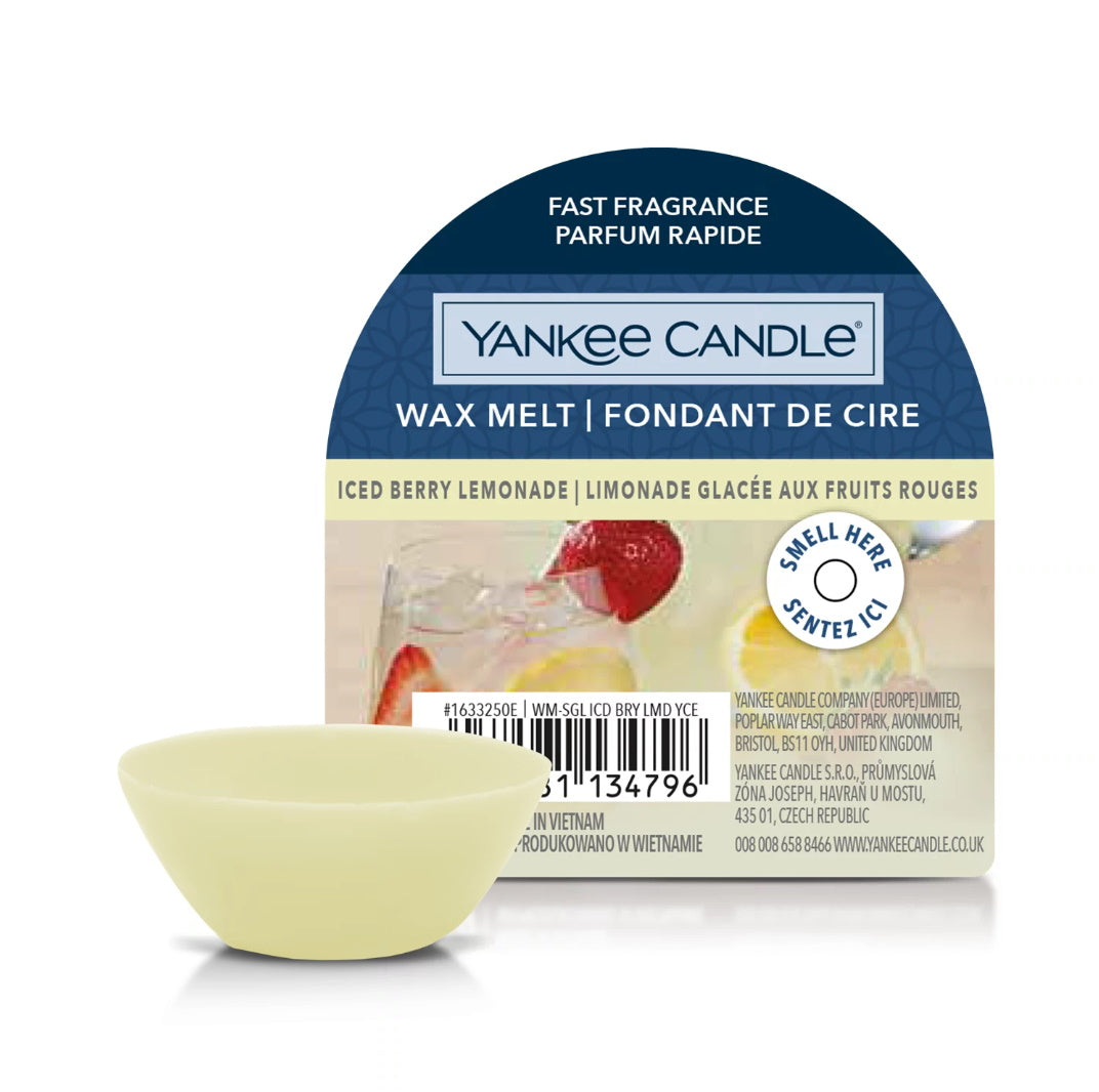 Yankee Candle Iced Berry Lemonade Wax Melt CandleWarehouse.ie